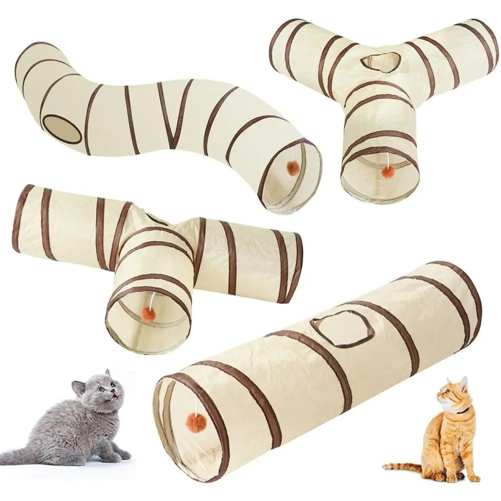 Fun Polyester+Steel Wire Cat Tunnel Tube