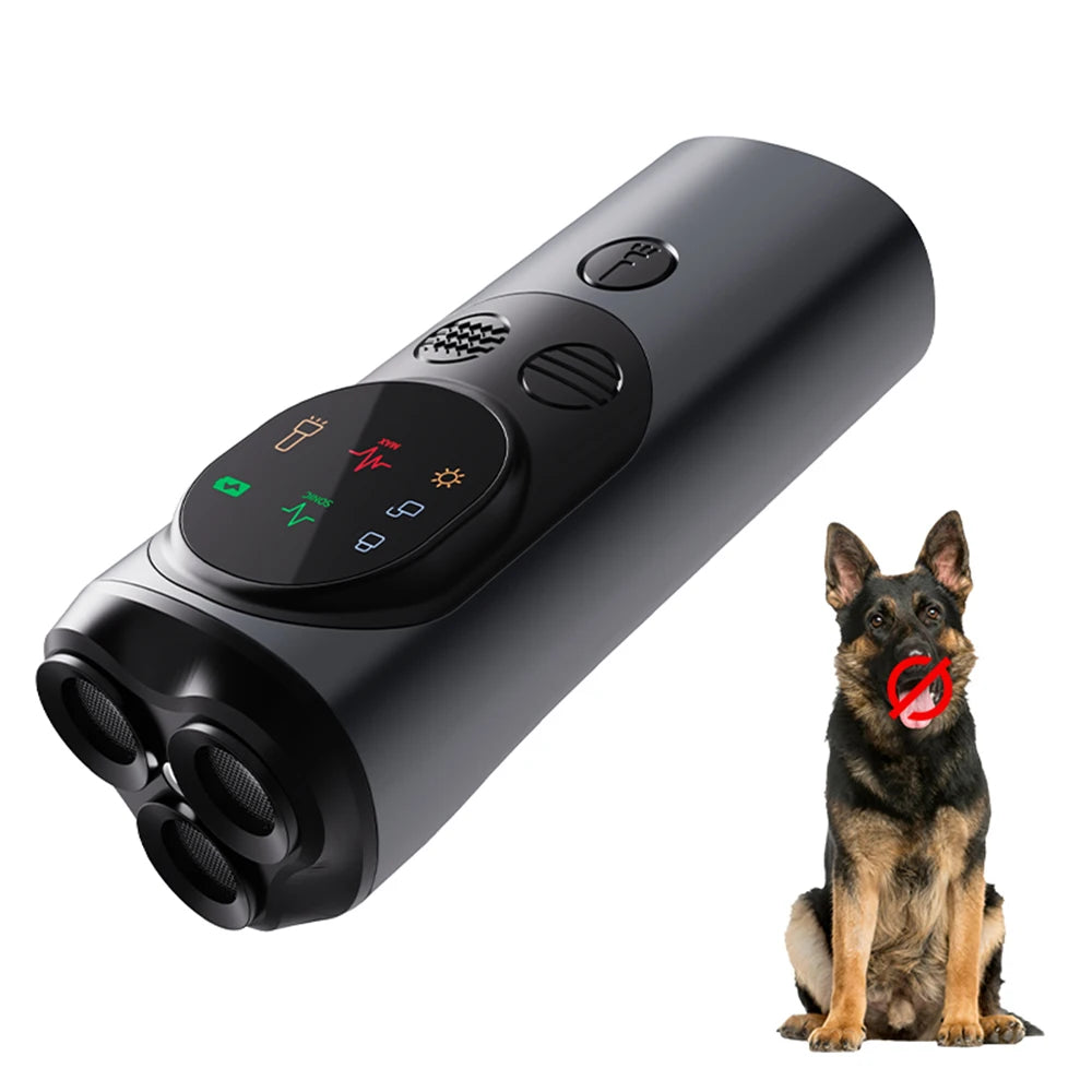 Ultrasonic Dog Repeller with LED Flashlight