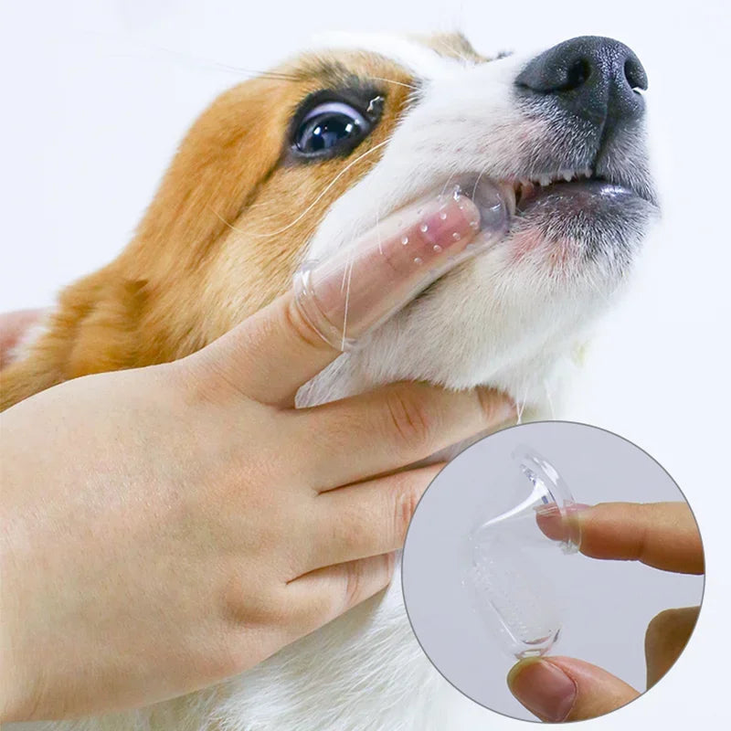 Soft Finger Toothbrush for Dogs & Cats