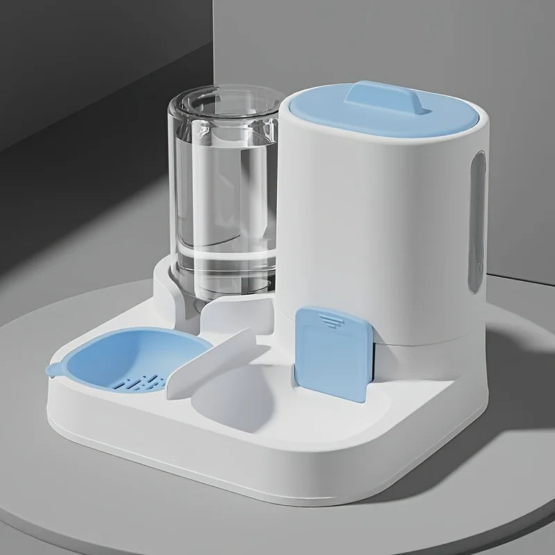 Automatic Gravity Cat Feeder & Water Dispenser