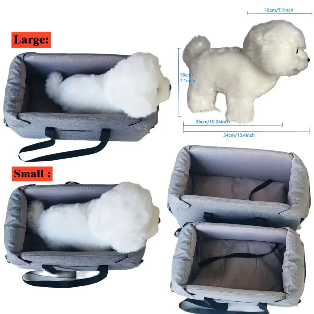 Dog Car Seat Bed Portable Pet Carrier