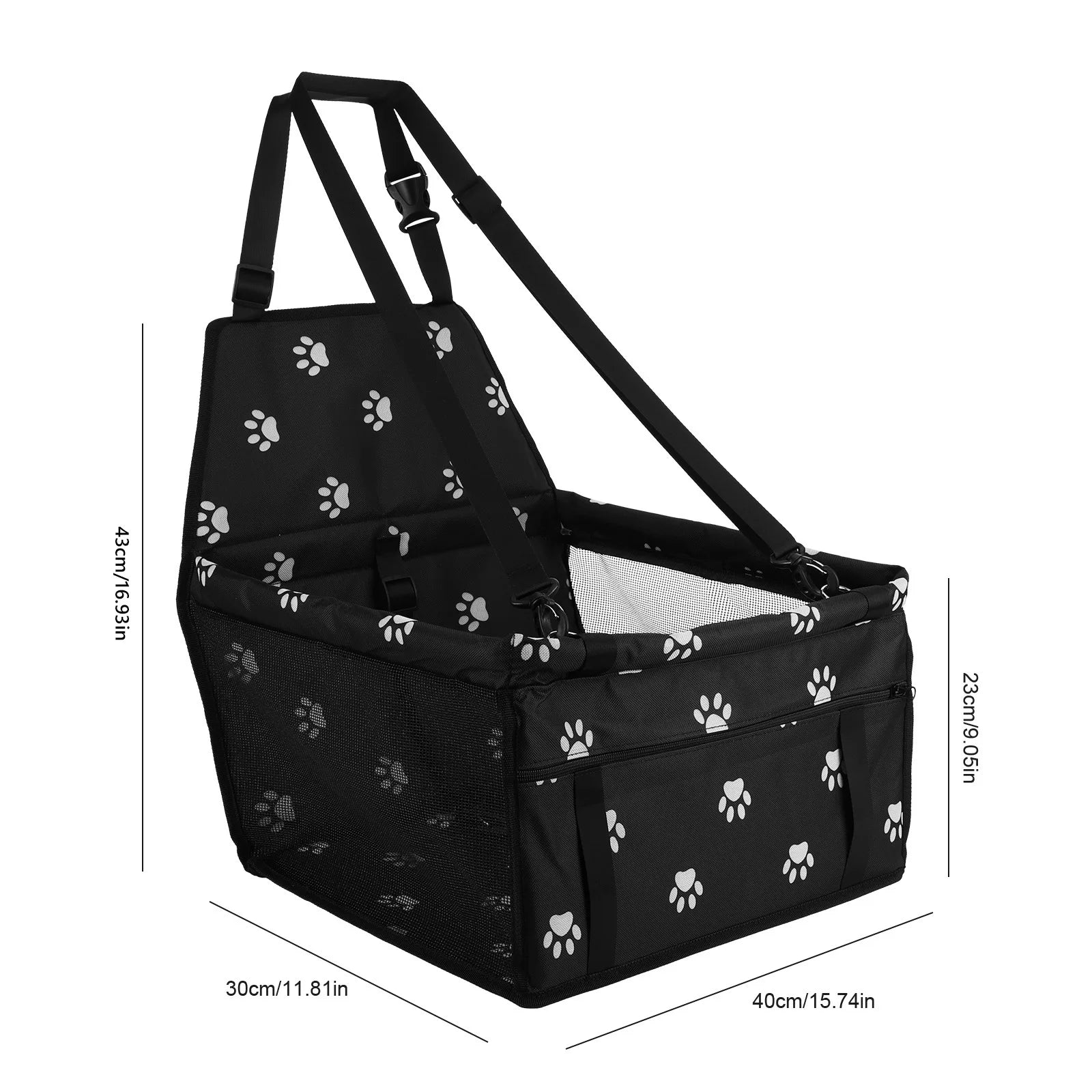 Dog Car Booster Seat with Safety Belt
