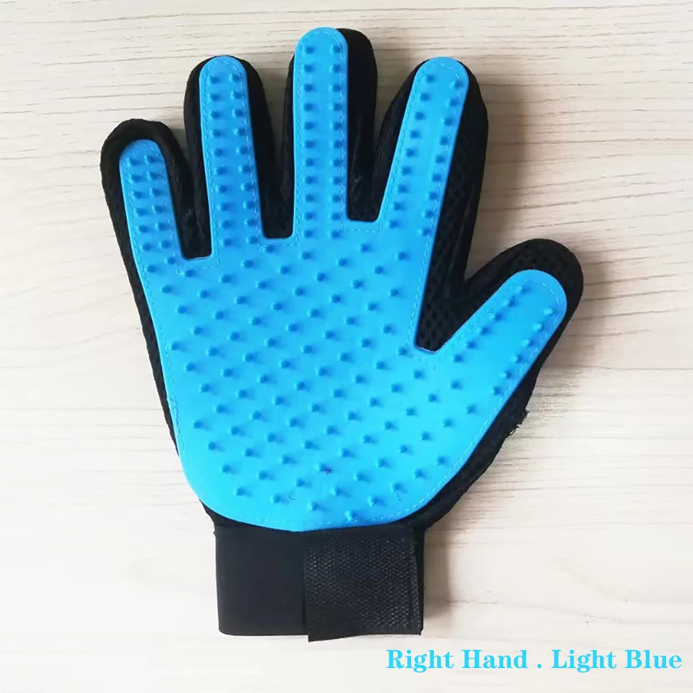 Pet Hair Removal Grooming Gloves for Cats & Dogs