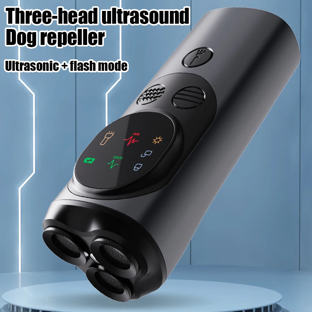 Ultrasonic Dog Repeller with LED Flashlight