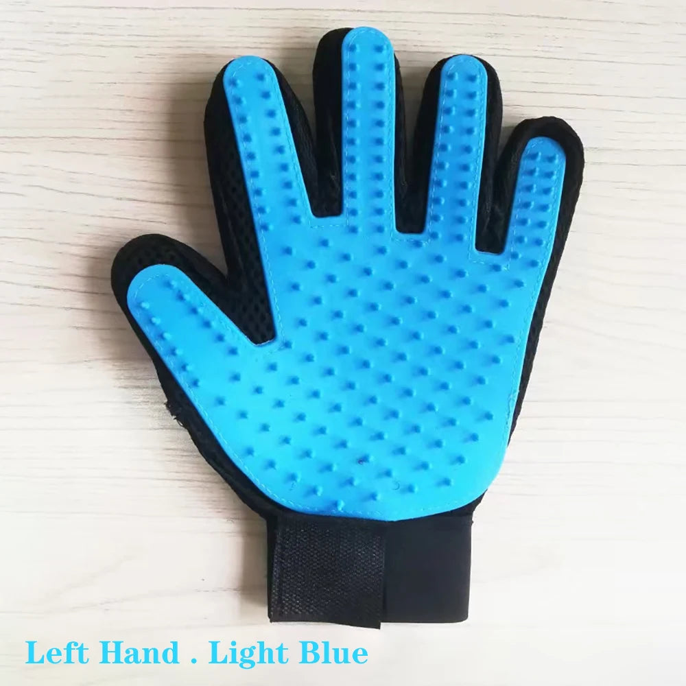 Pet Hair Removal Grooming Gloves for Cats & Dogs