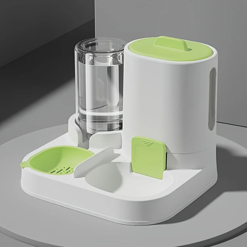 Automatic Gravity Cat Feeder & Water Dispenser
