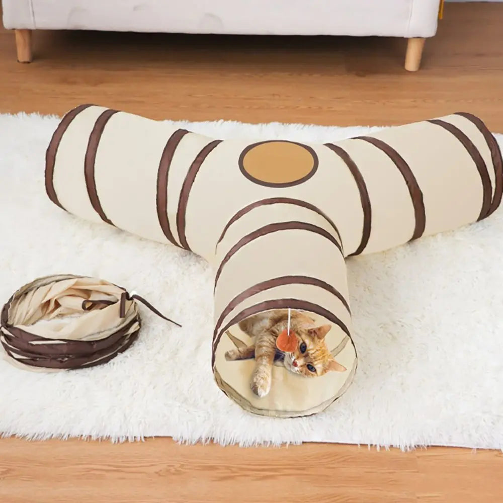 Fun Polyester+Steel Wire Cat Tunnel Tube