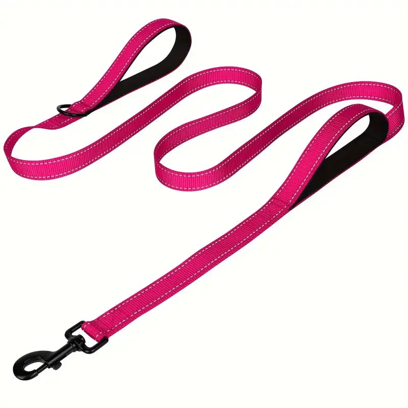 Heavy Duty Double Handle Reflective Dog Leash