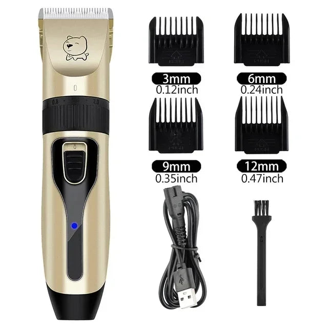 USB Rechargeable Pet Hair Clipper Grooming Trimmer
