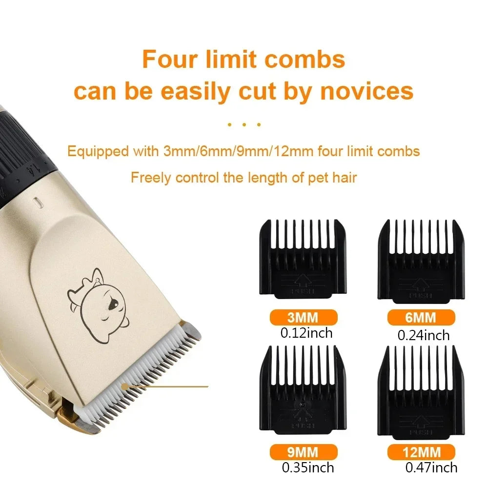 USB Rechargeable Pet Hair Clipper Grooming Trimmer