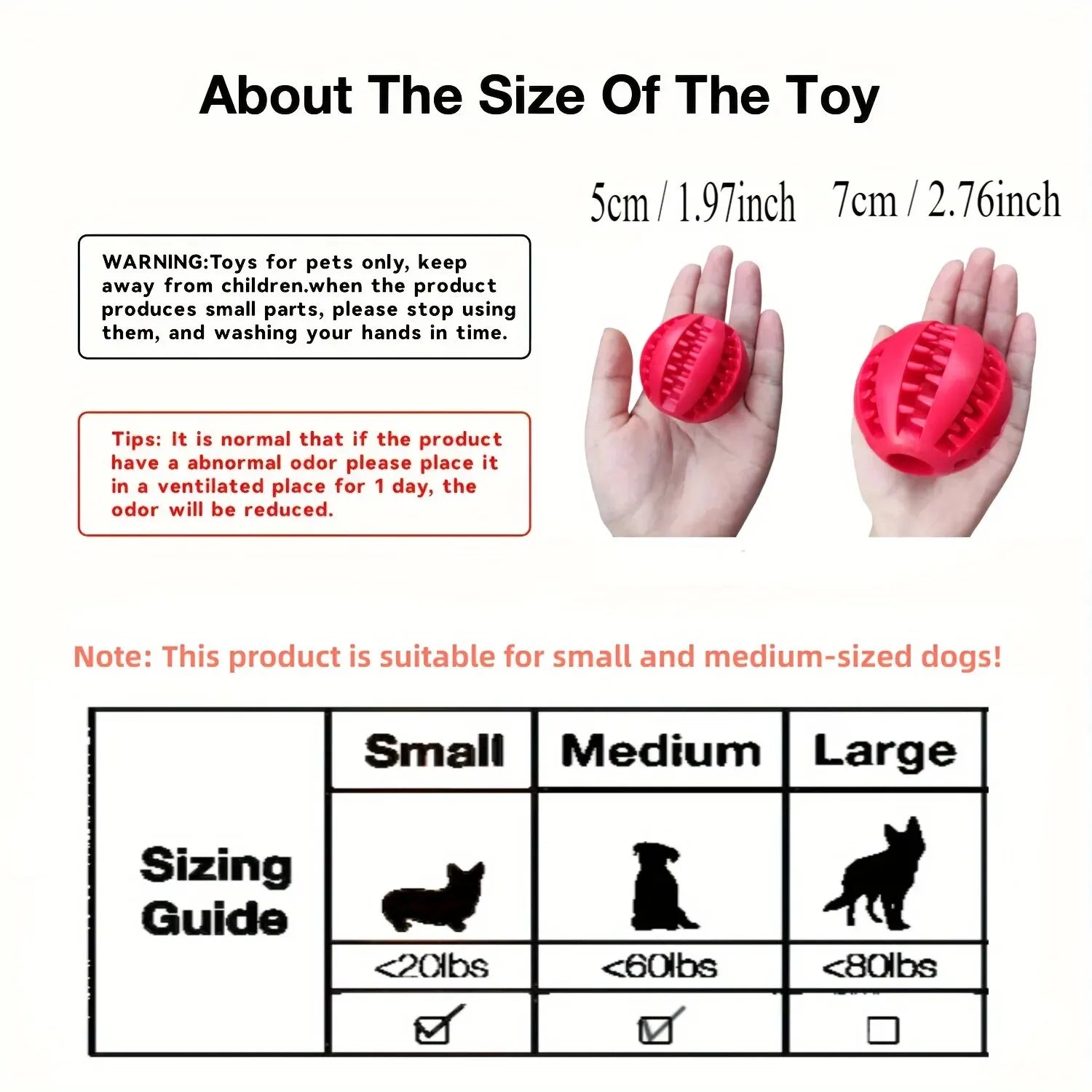Dog Toy Ball, Nontoxic Bite Resistant Toy