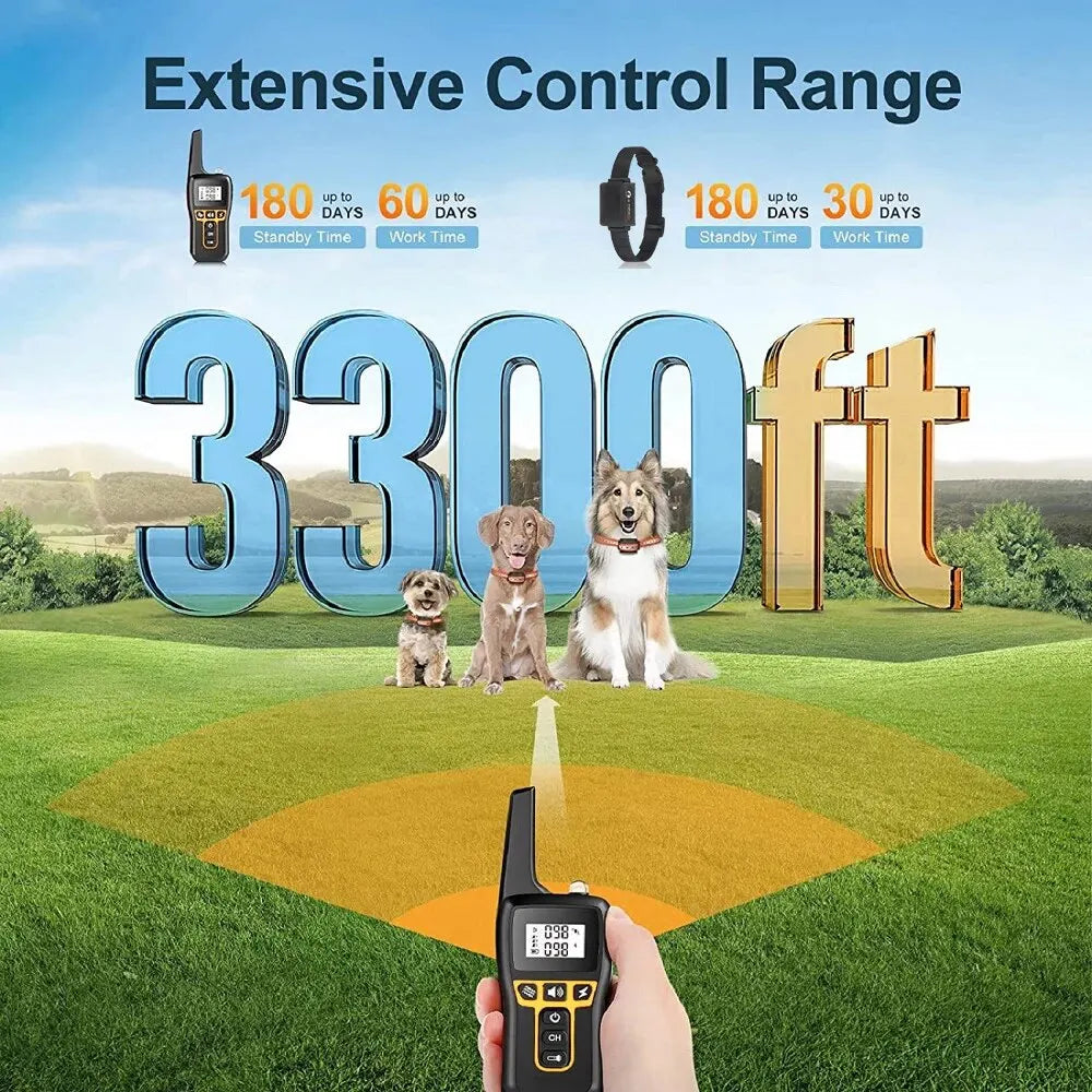 Remote Dog Training Collar with Bark Control