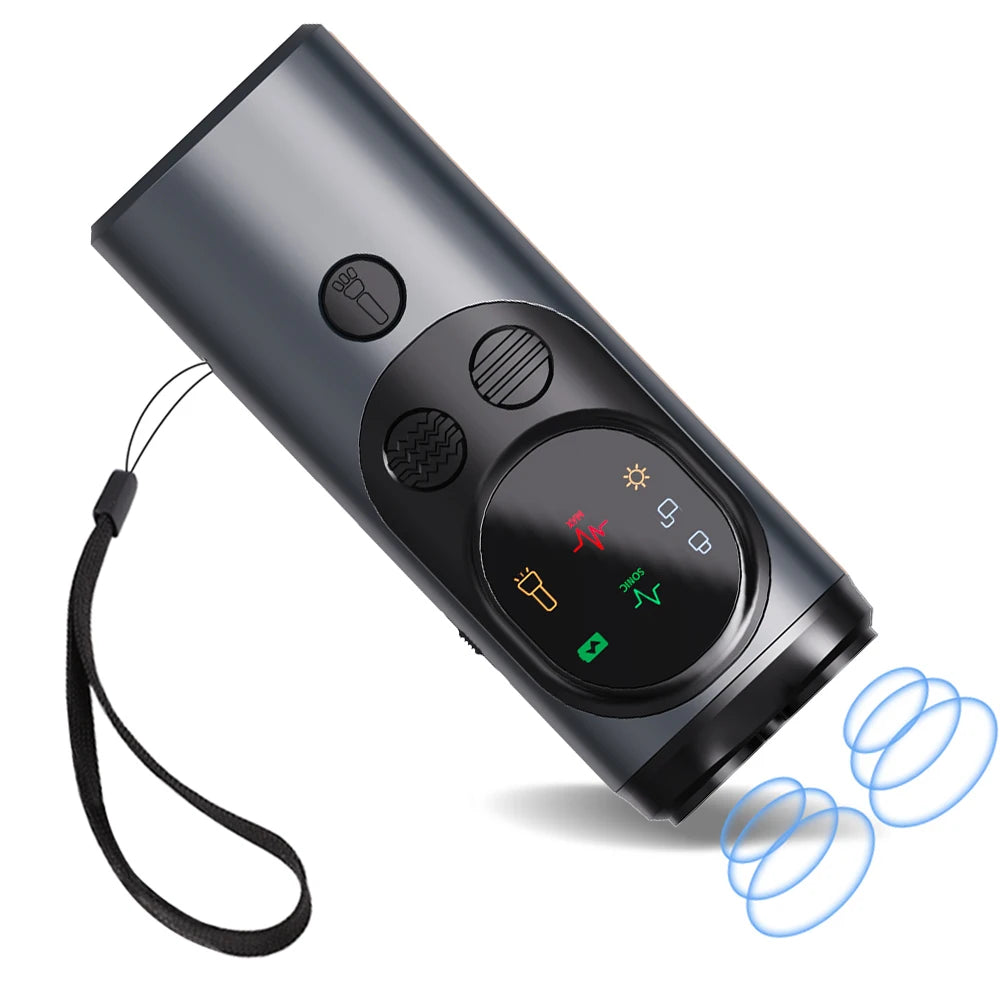 Ultrasonic Dog Repeller with LED Flashlight