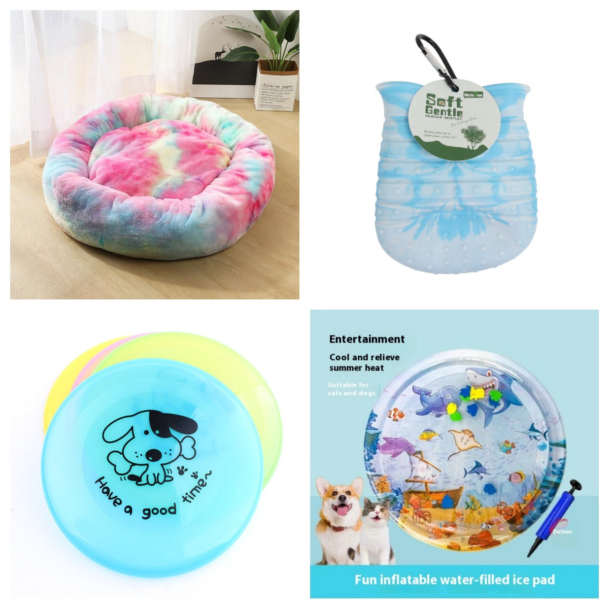 Silicone Flying Saucer Pet Toy – Interactive Dog Game Disc