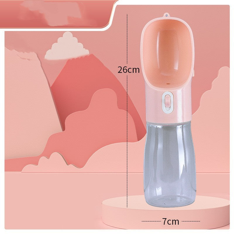 Portable Pet Dog Water Bottle & Feeding Bowl