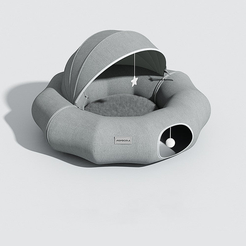 Cat Tunnel Donut Tunnel Crawl Shelter (Foldable)