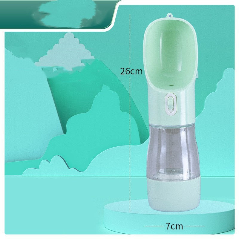 Portable Pet Dog Water Bottle & Feeding Bowl