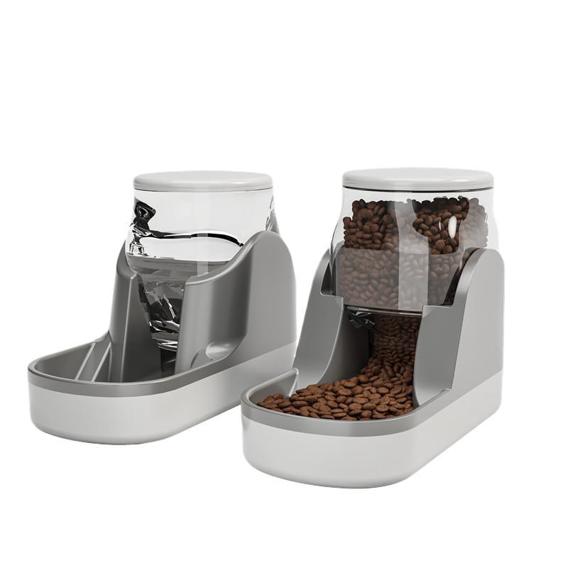 Cat Water Fountain & Automatic Pet Feeder